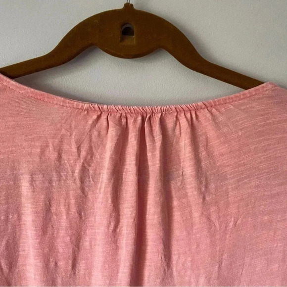 Lucky Brand  | Distressed Puff Sleeve Embroidered Top - Picture 5 of 12
